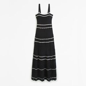 Abercrombie & Fitch Black and White Maxi Dress